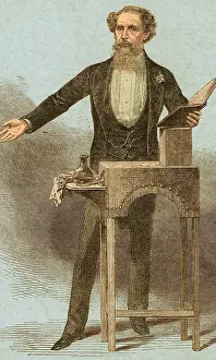 Novelist Prints: Charles Dickens, English Author