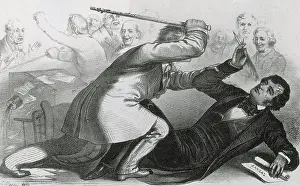 Senator Prints: Charles Sumner Attacked by Andrew Butler