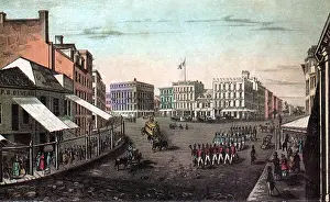 Manhattan Prints: Chatham Square, New York, 19th Century