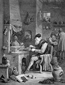 Workshop Prints: The Chemist, 17th Century