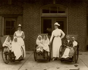 Patient Prints: Children receiving sunshine therapy