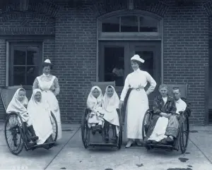 Patient Prints: Children receiving sunshine therapy