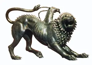 Statues Prints: Chimera of Arezzo, 400 BC
