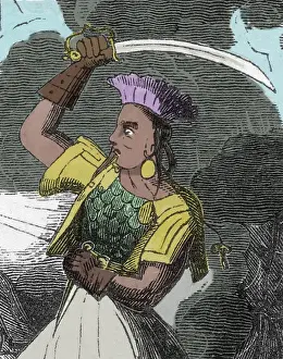 Prints of Ching Shih (1775 - 1844) was a pirate who commanded over 600 ships, 30, 000 seamen, and 150, 000 fighting men, making it the largest pirate confederation in history History Prints: Ching Shih, Cantonese Pirate