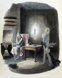 Book Prints: A Christmas Carol, Marley's Ghost, 1843