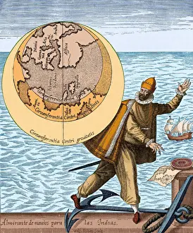 Colonial Prints: Christopher Columbus, Italian Explorer