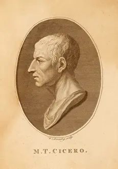 Ancient Prints: Cicero, Ancient Roman Philosopher