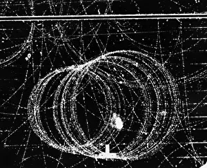Subatomic Prints: Cloud Chamber Event, Electron and Positron
