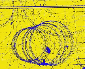 Subatomic Prints: Cloud Chamber Event, Electron and Positron