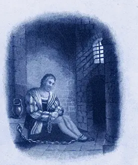 Fifteenth Prints: Columbus in Prison, 1500