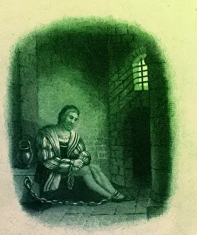 Fifteenth Prints: Columbus in Prison, 1500