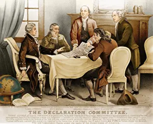 Revolutionary Prints: Committee of Five, Declaration of Independence