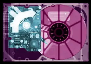 Computers Prints: Computer Hard Drive, X-ray