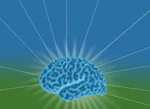 Thought Prints: Conceptual Brain, Illustration