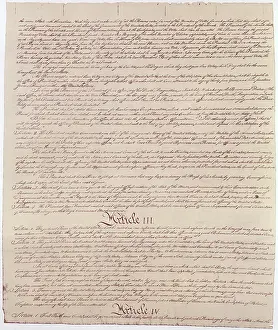 Document Prints: US Constitution