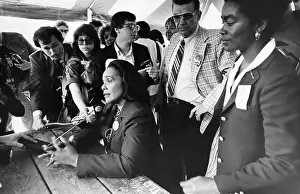 Microphone Prints: Coretta Scott King