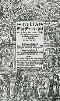 Title Prints: The Coverdale Bible, 1535