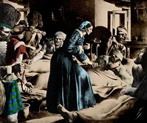 Feminist Prints: Crimean War, Florence Nightingale at Scutari