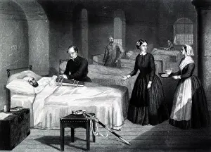 Feminist Prints: Crimean War, Florence Nightingale at Scutari