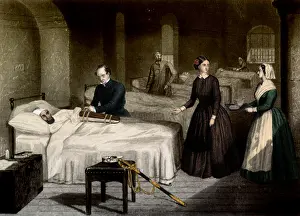 Feminist Prints: Crimean War, Florence Nightingale at Scutari