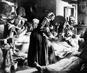 Wars Prints: Crimean War, Florence Nightingale at Scutari