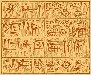 Text Prints: Cuneiform Characters