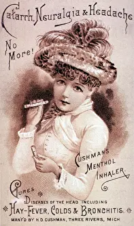 Patent Prints: Cushman's Menthol Inhaler, Headache Cure