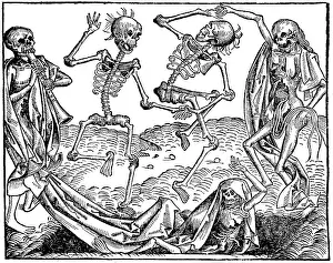 Pandemic Prints: Danse Macabre, Nuremberg Chronicle, 1493