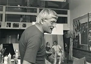 British Personalities Prints: David Hockney in his Studio