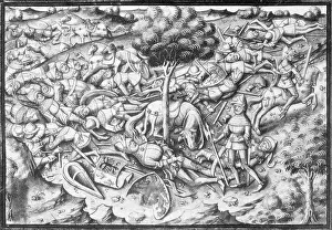 Knighthood Prints: Death of Roland at the Battle of Roncevaux Pass, 788