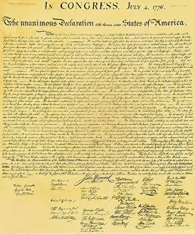 Document Prints: Declaration of Independence