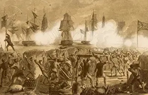 British History Prints: Defense of Fort Moultrie, 1776