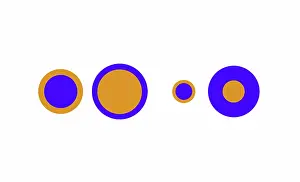Optical Prints: Delboeuf Optical Illusion-Color Variation