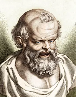 Particles Prints: Democritus, Ancient Greek Polymath
