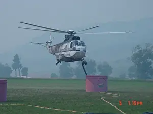 September Prints: Derby Fire, Helitanker, 2006
