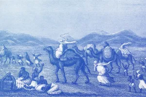 Camel Prints: Desert Sandstorm, the Enemy of Caravans