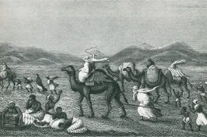 Camel Prints: Desert Sandstorm, the Enemy of Caravans