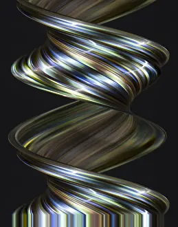 Pattern Prints: Digital streak image of Paua Shell