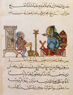 Text Prints: Dioscorides, 'De Materia Medica', 13th Century