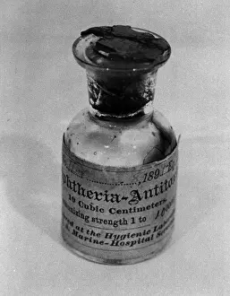 Treatment Prints: Diphtheria Antitoxin Bottle, 1895
