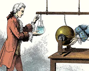 Density Prints: Discovery of the Leyden Jar, 1746