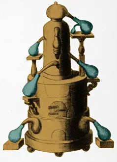 Distillation Prints: Distillation, Alembic, 18th Century