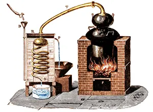 Distillation Prints: Distillation By Means of A Metallic Still, 1892