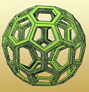 Linear Prints: De Divina Proportione, Icosahedron Figure, 1509
