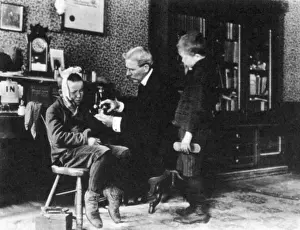 1900 Prints: Doctor Treating Boy, 1900
