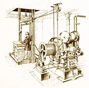 Power Prints: Double Oscillating Steam Engine, 19th Century