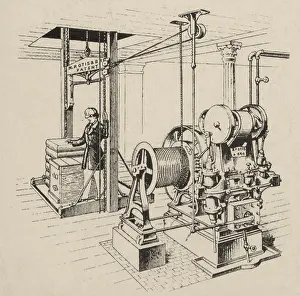 Engine Prints: Double Oscillating Steam Engine, 19th Century