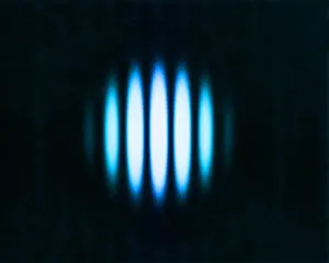 Beam Prints: Double Slit Diffraction Pattern