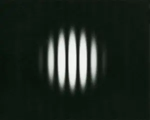 Beam Prints: Double Slit Diffraction Pattern
