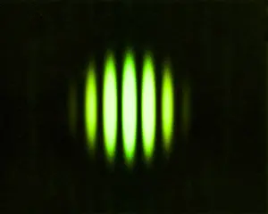 Beam Prints: Double Slit Diffraction Pattern